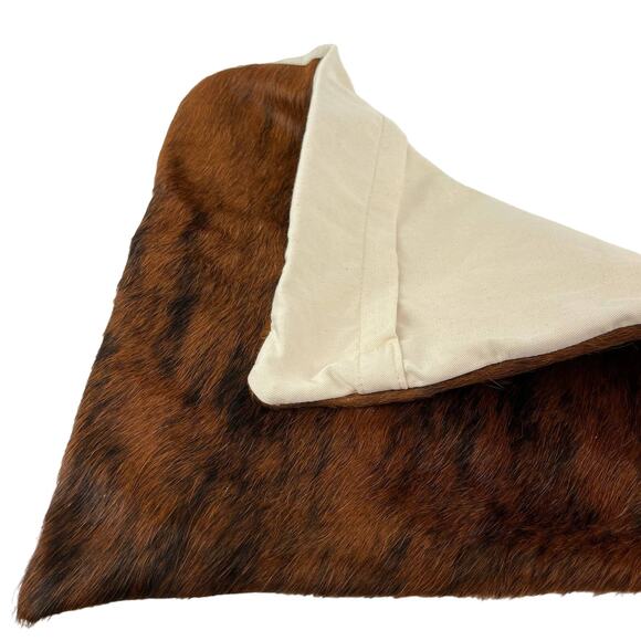 Rustic Cowhide Pillow Cover 18